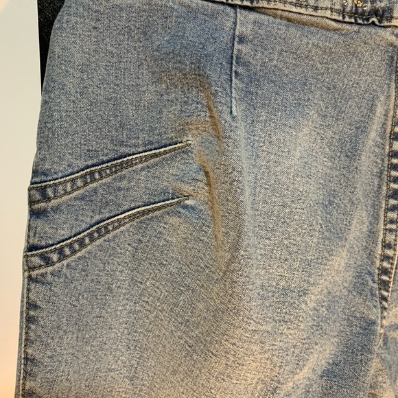 Y2K Vintage Embellished Embroidered Denim Jeans Size 3/5 Juniors Small - Picture 9 of 10